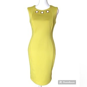 EUC Calvin Klein dress, green, size 4